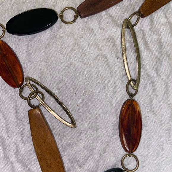 Necklace-Xtra long earthtone necklace - Picture 5 of 12